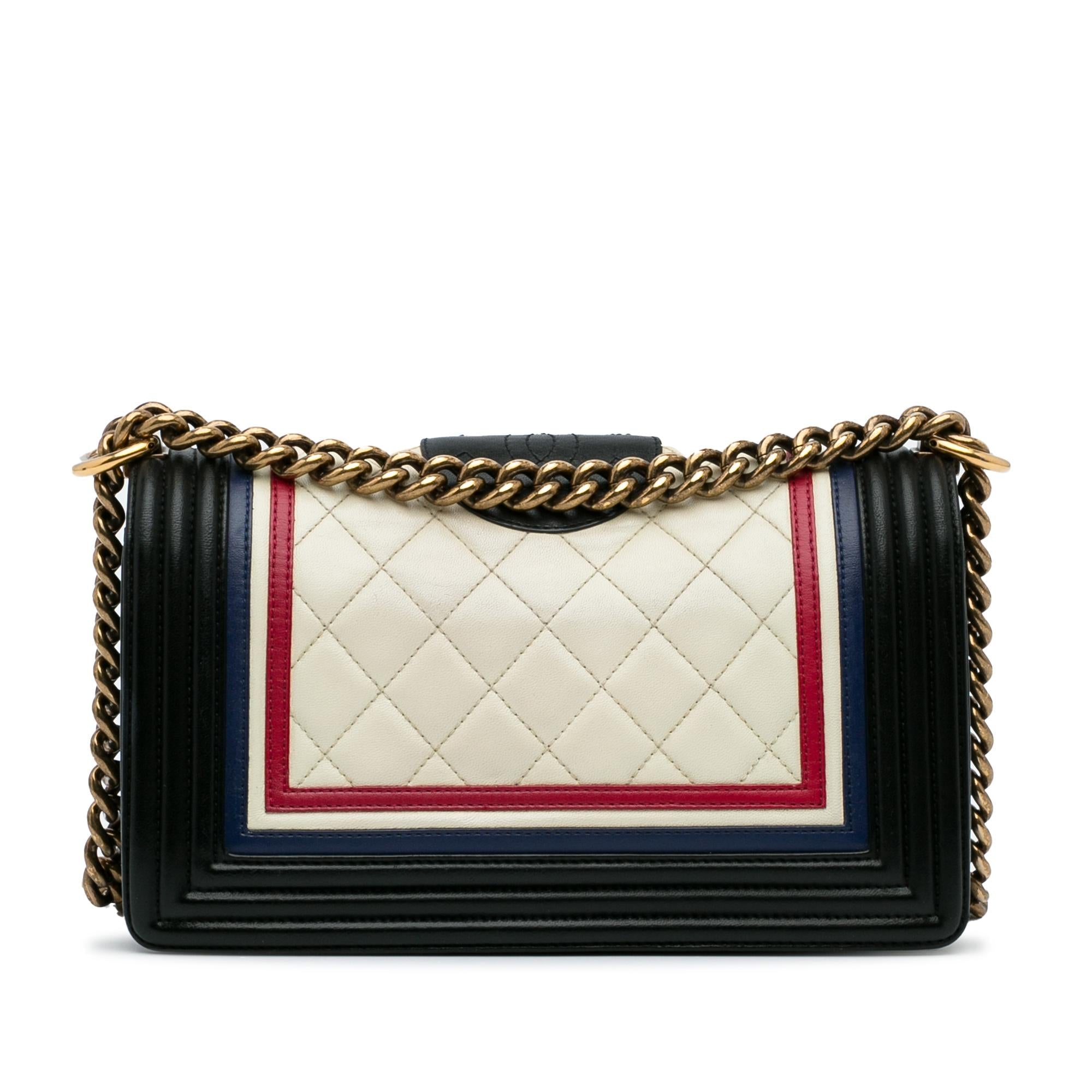 Chanel Crest-Embellished Medium Boy Bag