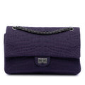 Chanel Croc Quilted Jersey Reissue 2.55 Double Flap 226