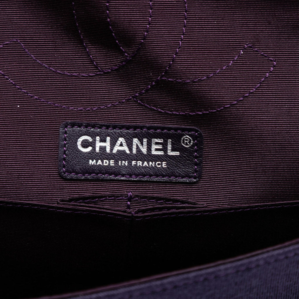 Chanel Croc Quilted Jersey Reissue 2.55 Double Flap 226