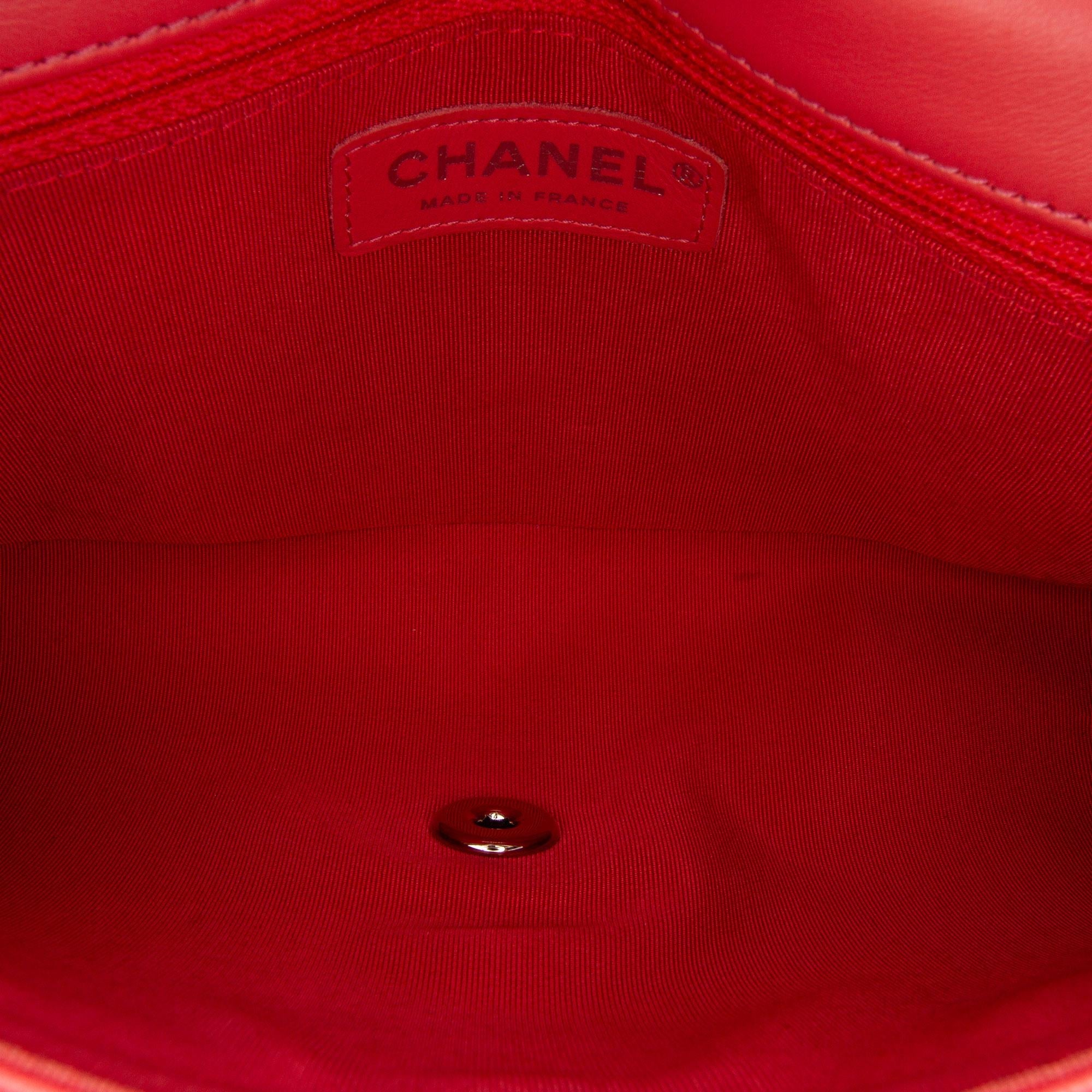 Chanel Crumpled Calfskin Bi Quilted Vintage Full Flap