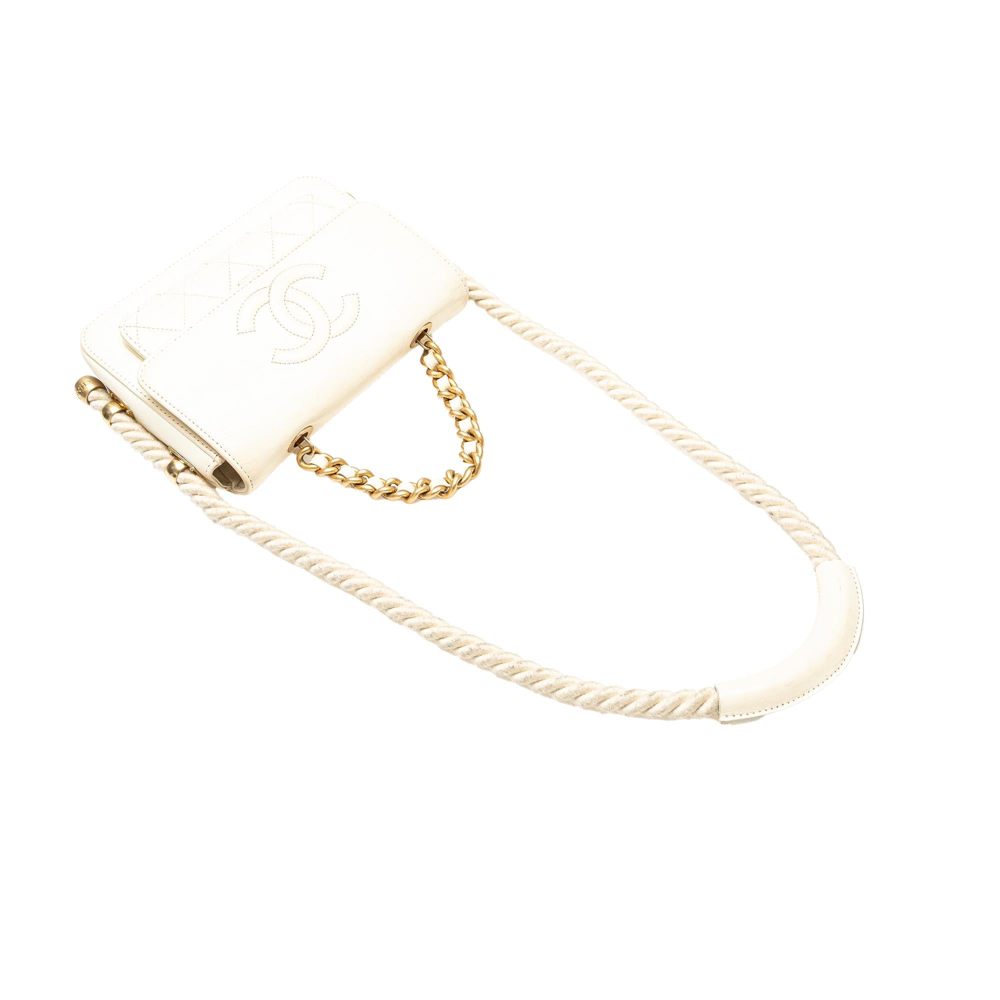 Chanel Crumpled Calfskin En Vogue Rope Flap