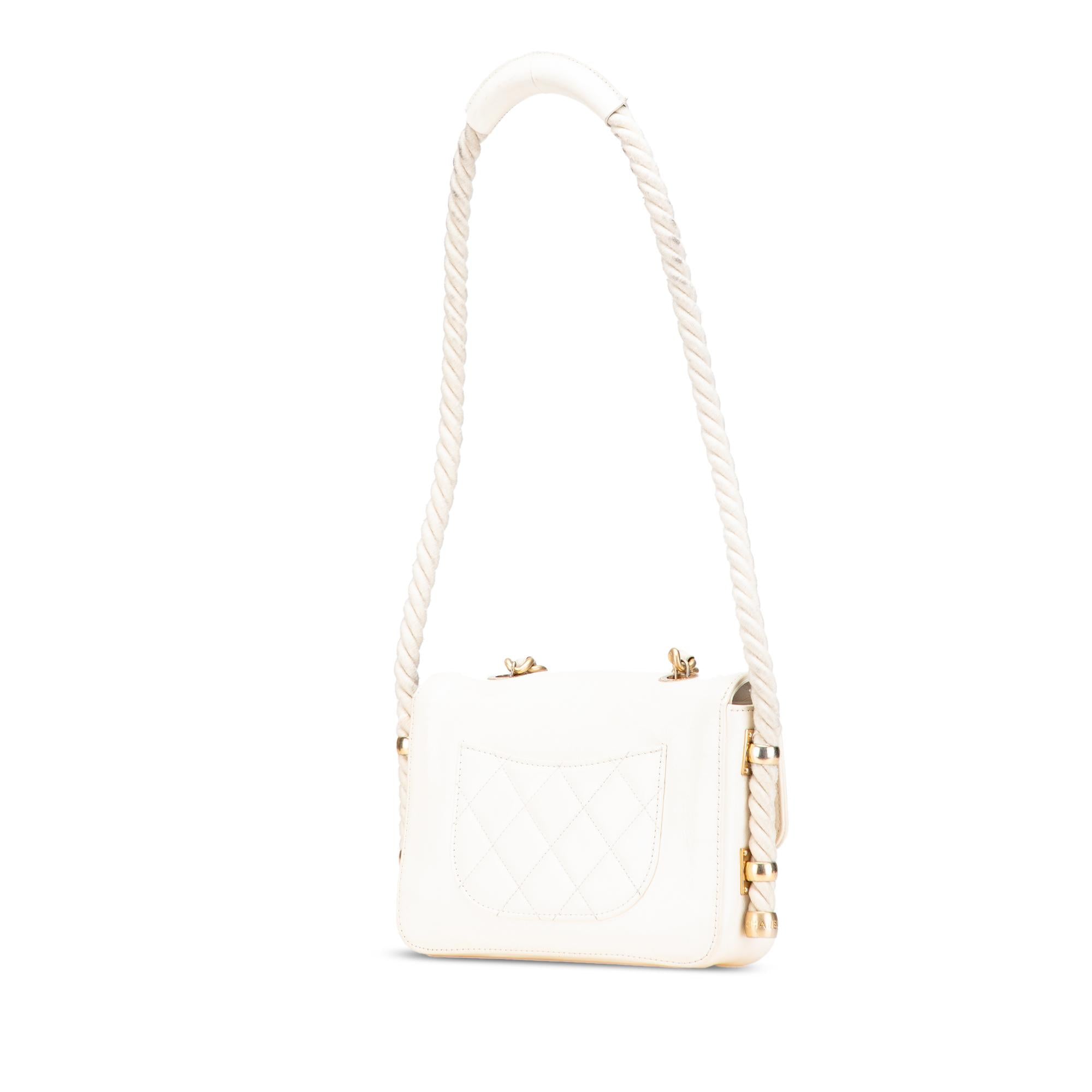 Chanel Crumpled Calfskin En Vogue Rope Flap