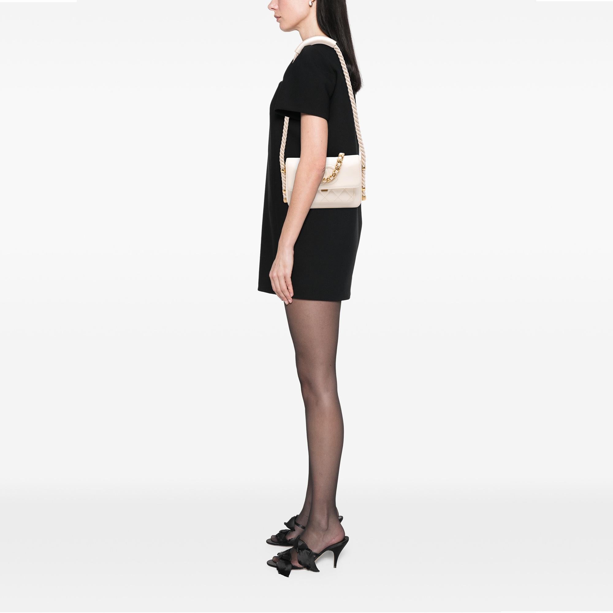 Chanel Crumpled Calfskin En Vogue Rope Flap