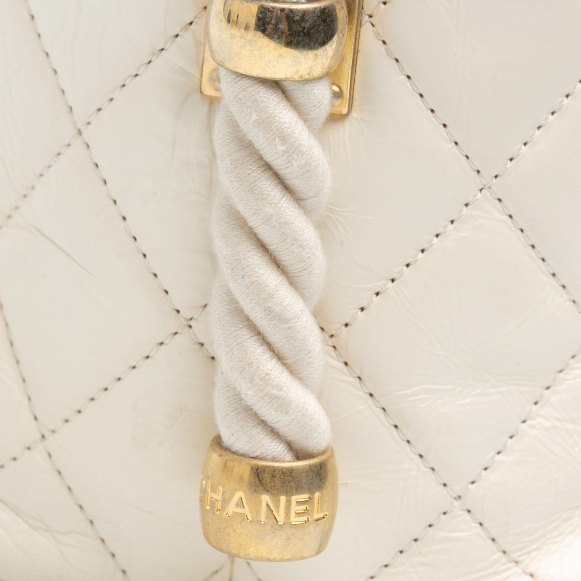Chanel Crumpled Calfskin En Vogue Rope Satchel