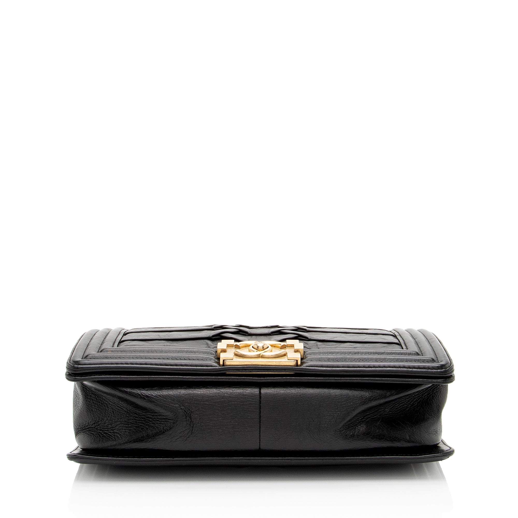 Chanel Crumpled Calfskin Old Medium Boy Bag