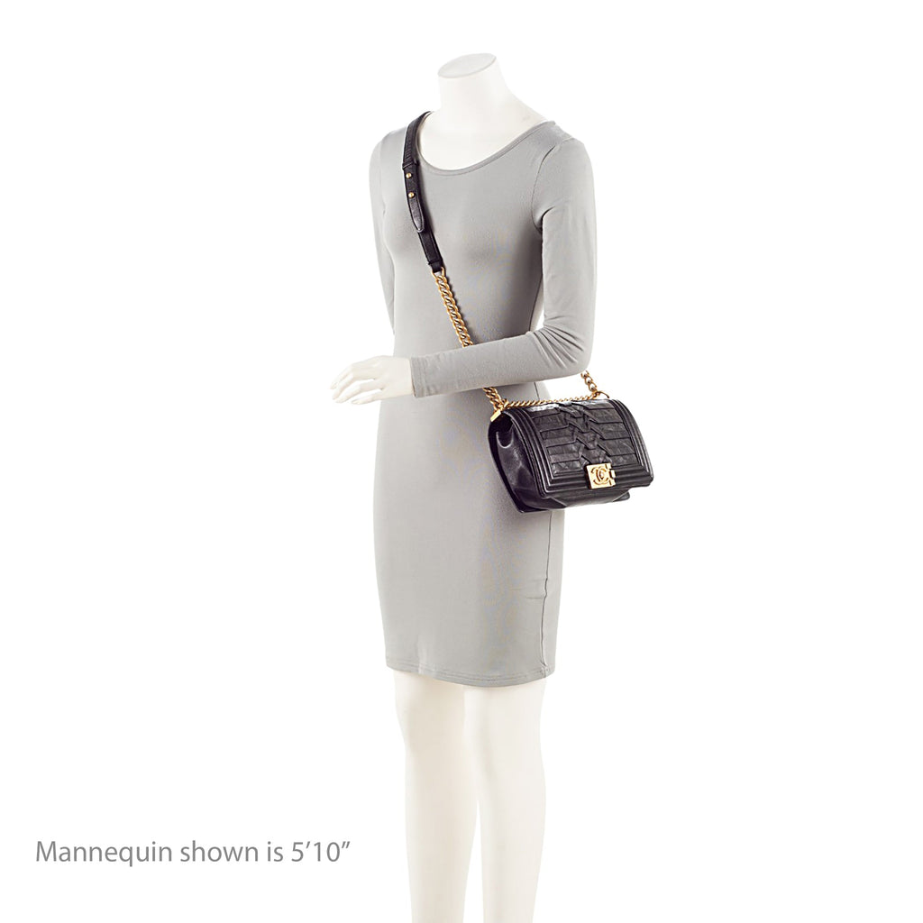 Chanel Crumpled Calfskin Old Medium Boy Bag