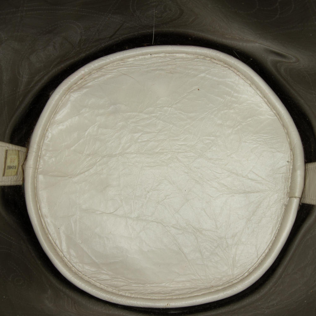 Chanel Crumpled Calfskin PVC Camellia Bucket (SHG-W4bgBM)