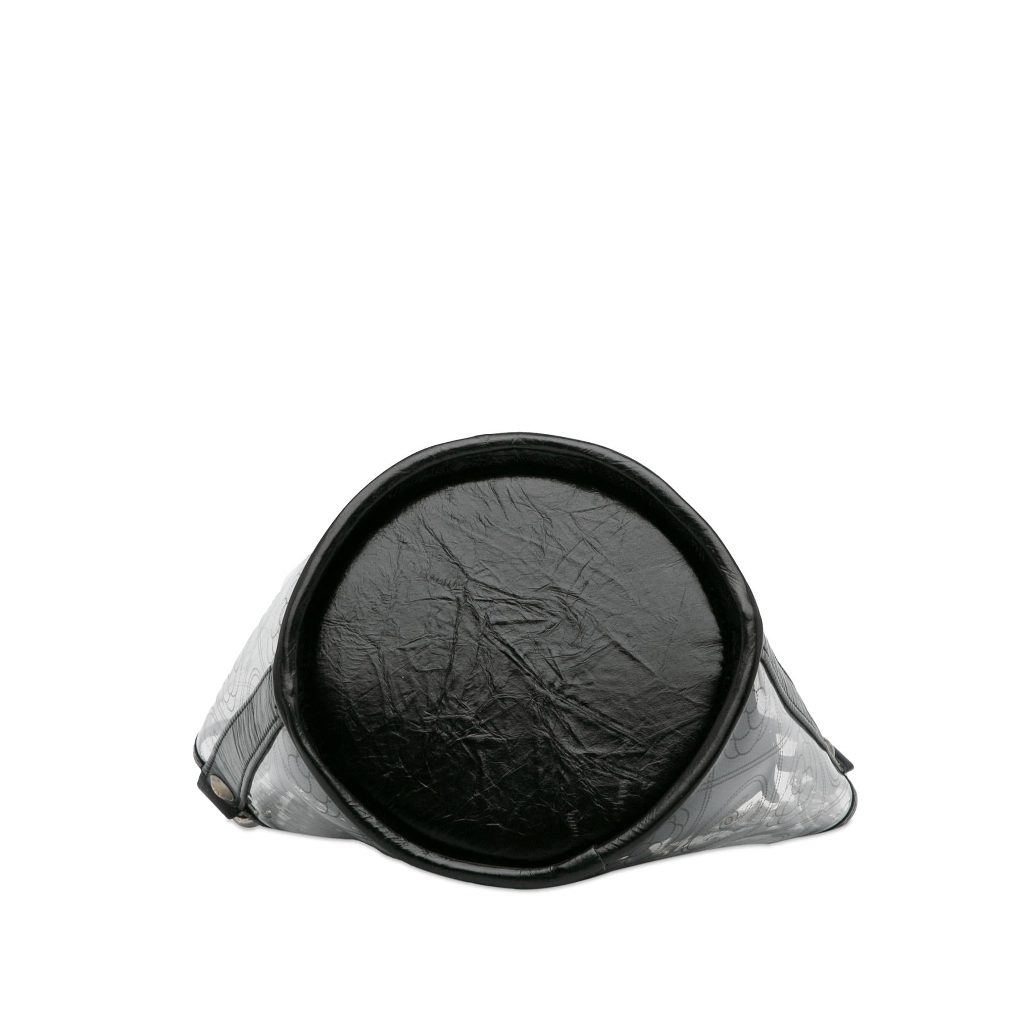 Chanel Crumpled Calfskin PVC Camellia Bucket (SHG-i0Pshh)