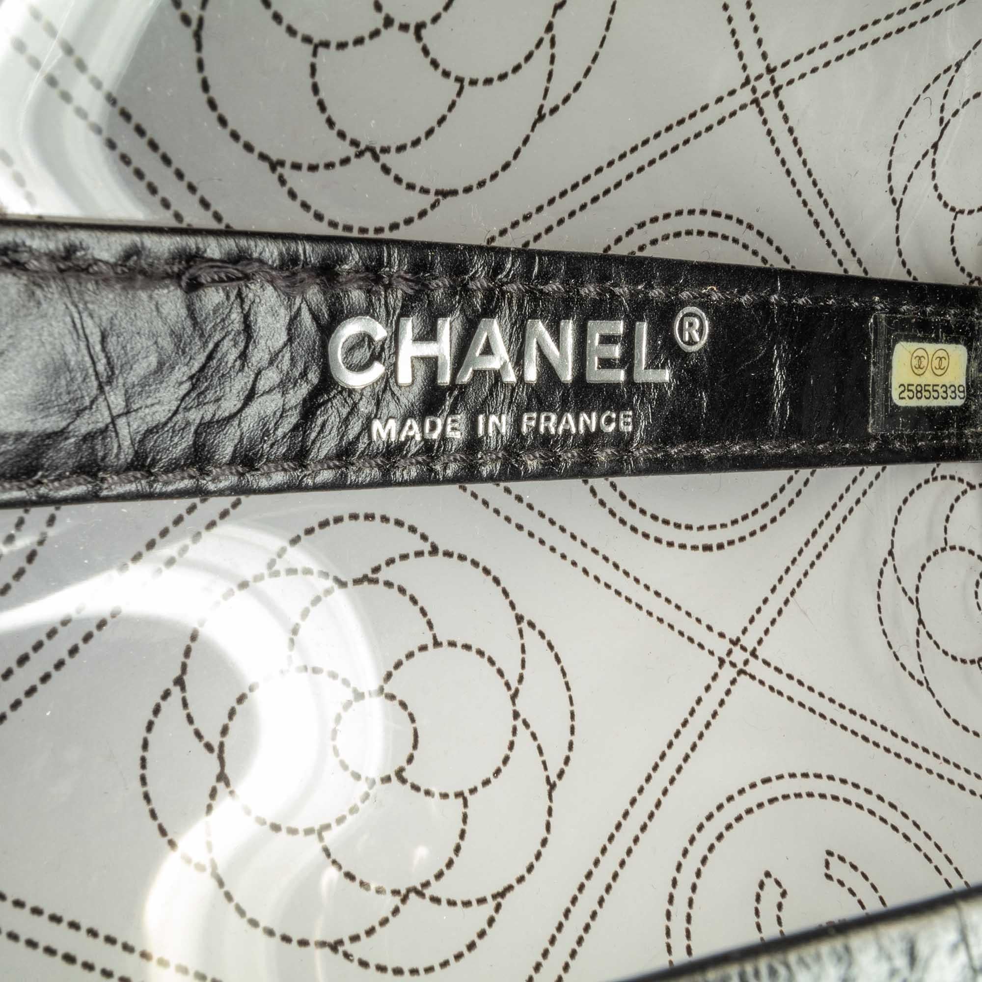 Chanel Crumpled Calfskin PVC Camellia Bucket (SHG-MQacNp)