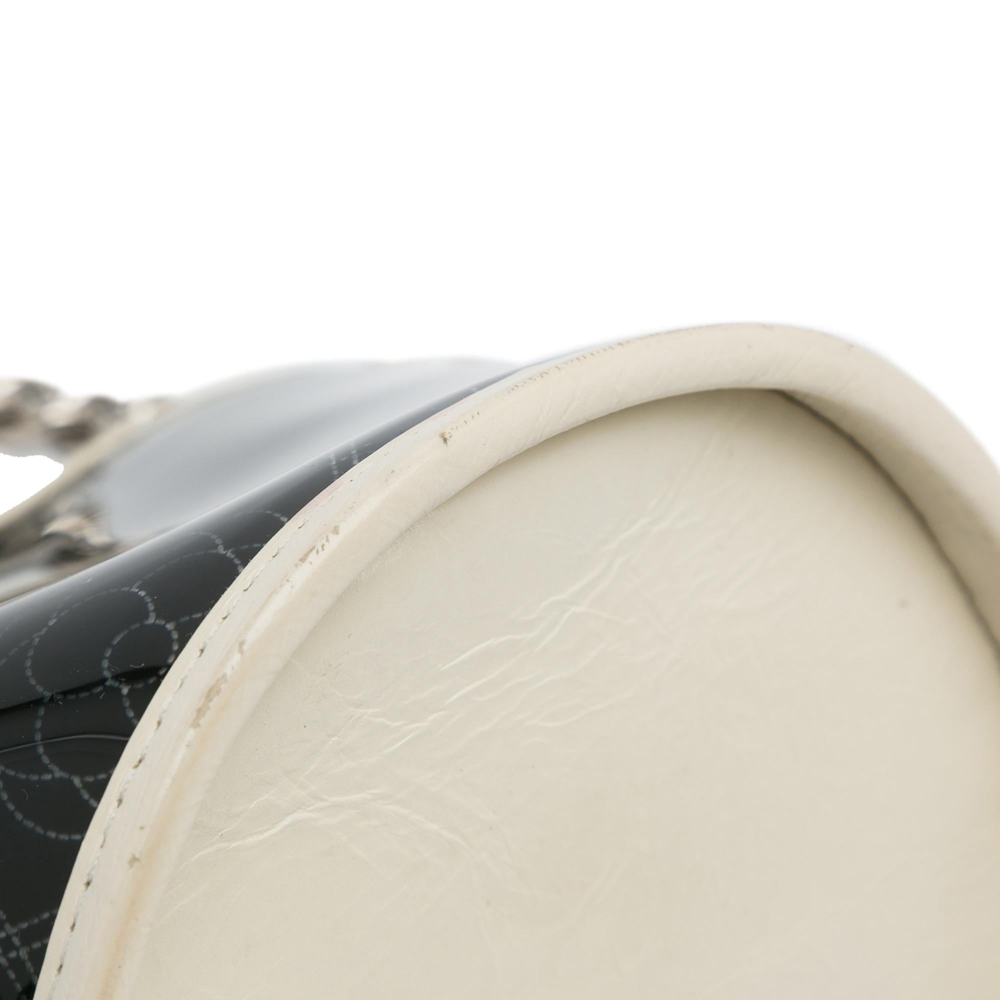 Chanel Crumpled Calfskin PVC Camellia Bucket