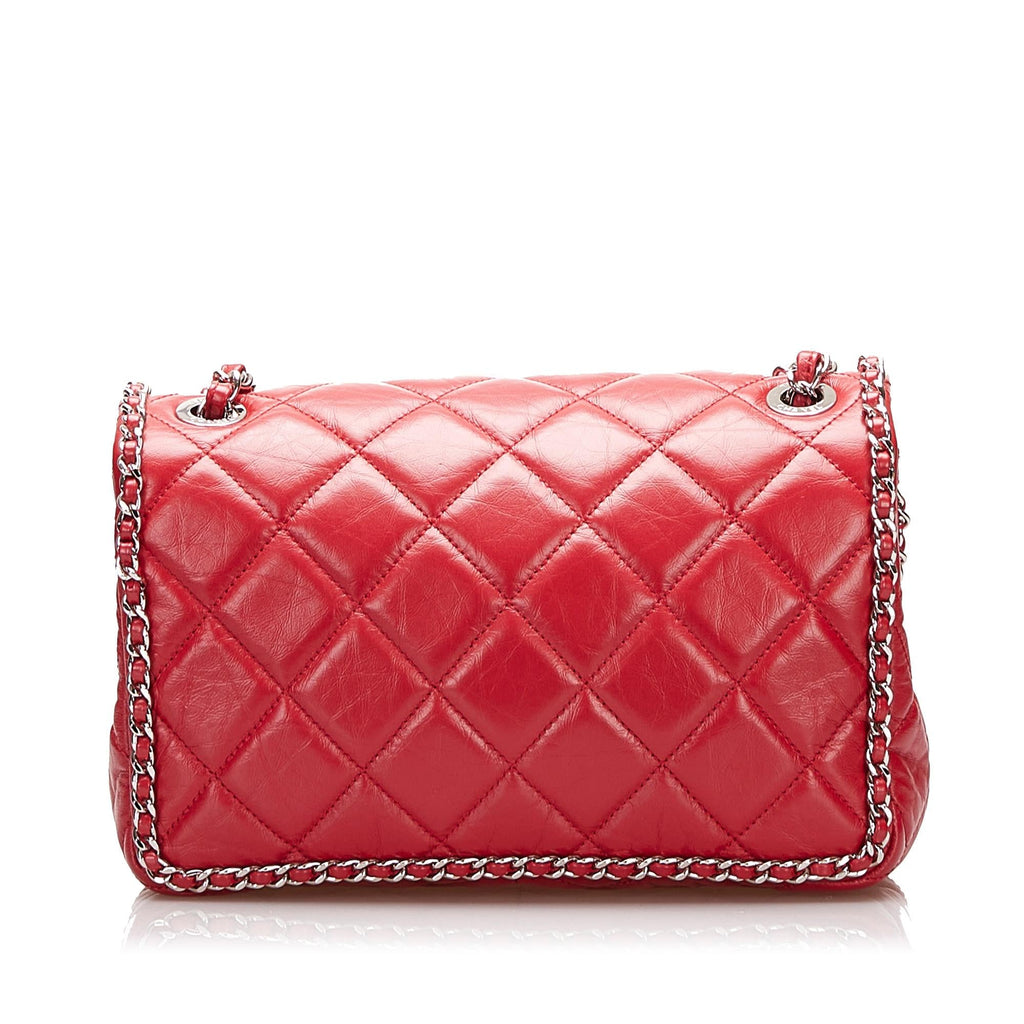 Chanel Crumpled Chain All Over Flap