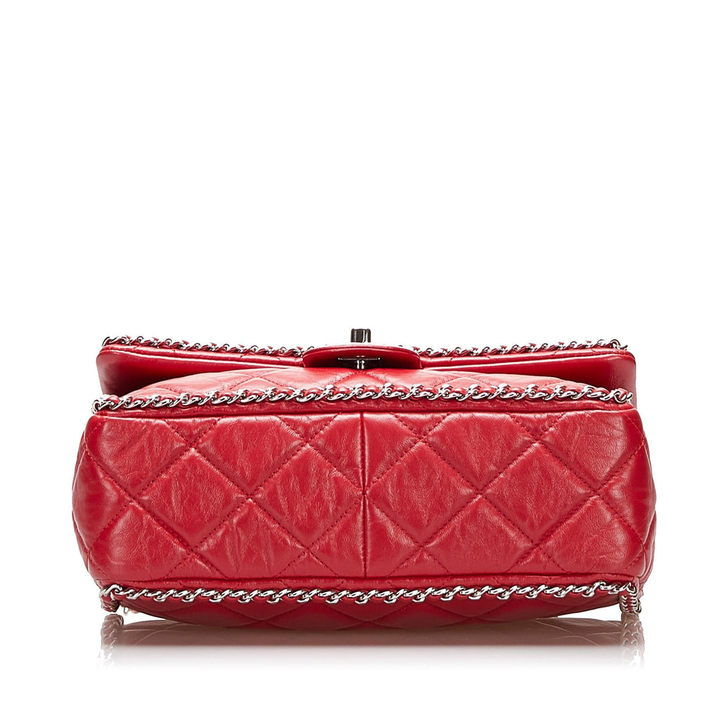 Chanel Crumpled Chain All Over Flap