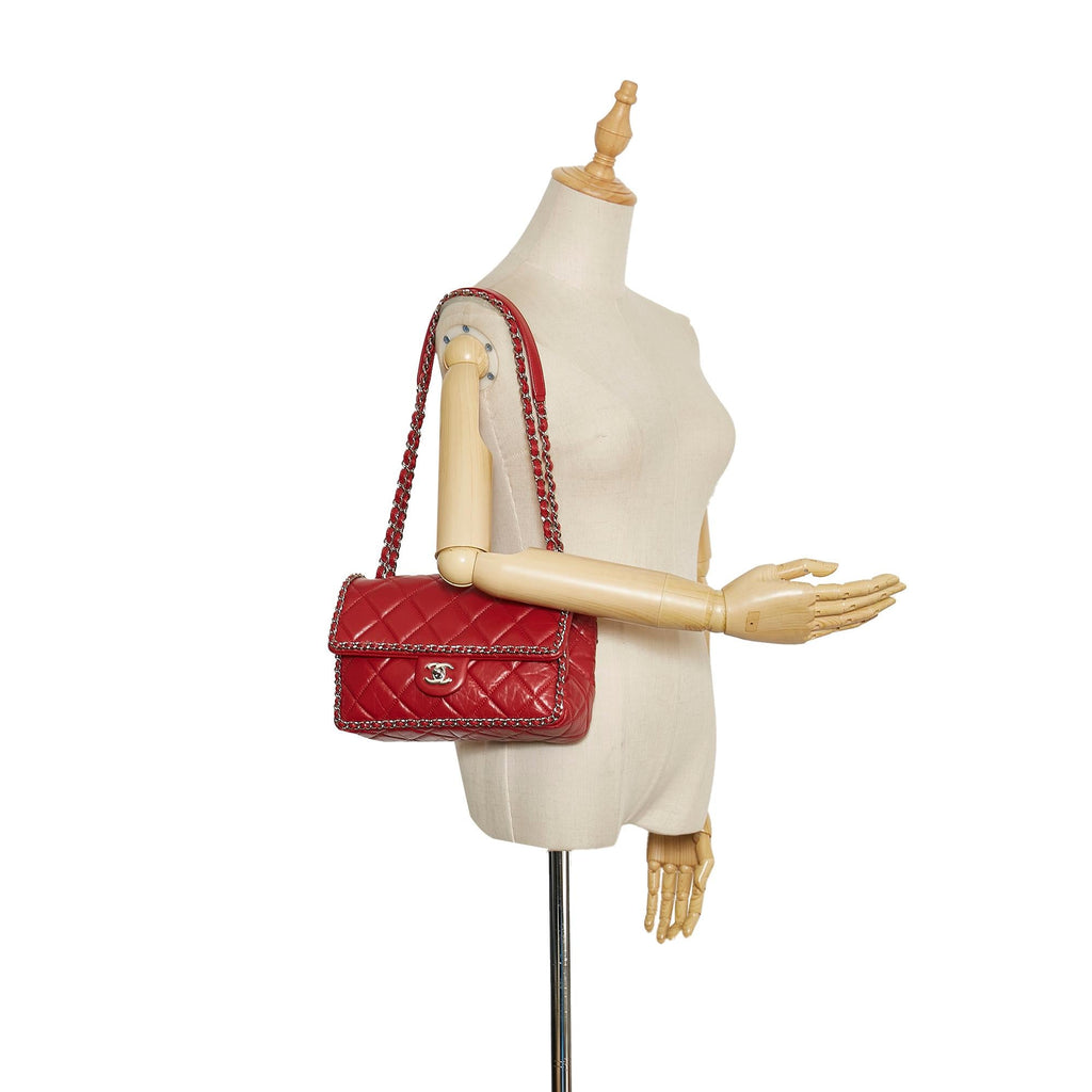 Chanel Crumpled Chain All Over Flap