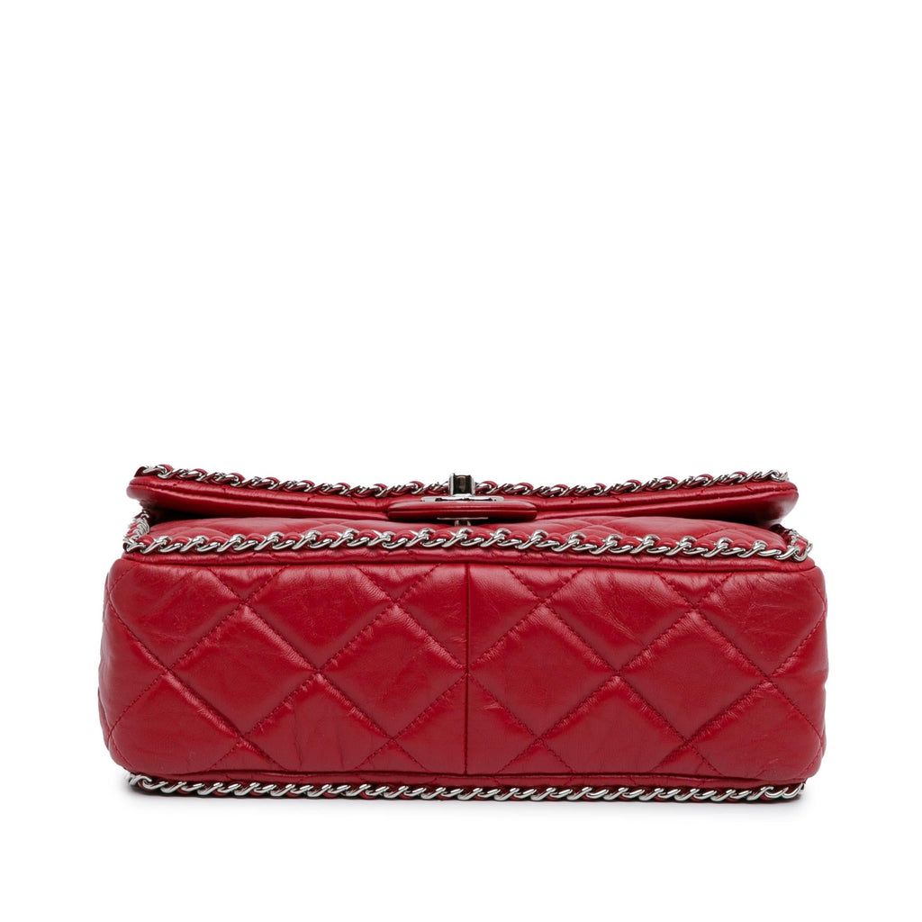 Chanel Crumpled Chain All Over Flap
