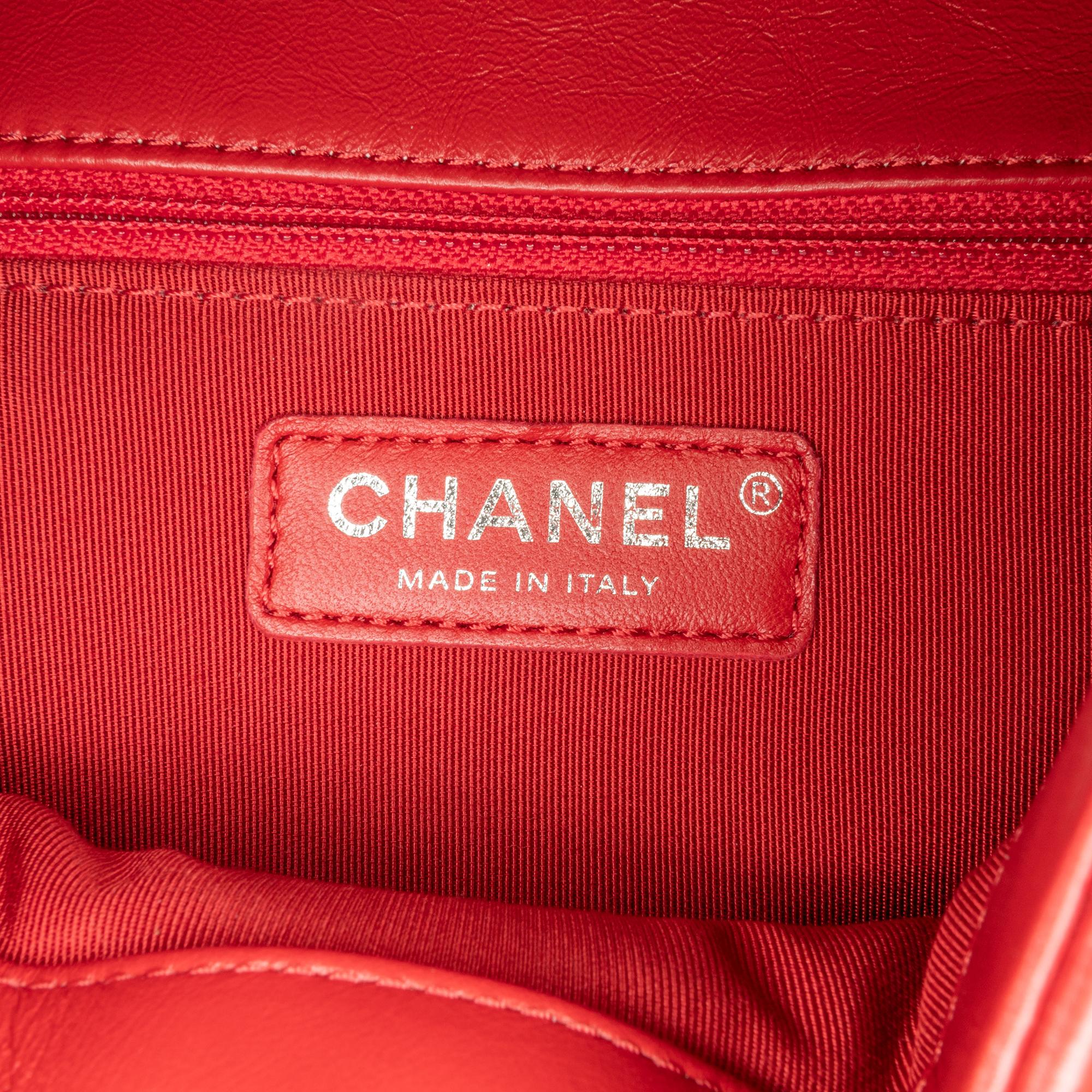 Chanel Crumpled Chain All Over Flap
