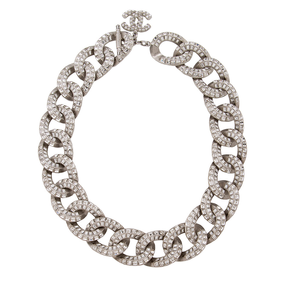 Chanel Crystal CC Choker Necklace (SHF-20258)
