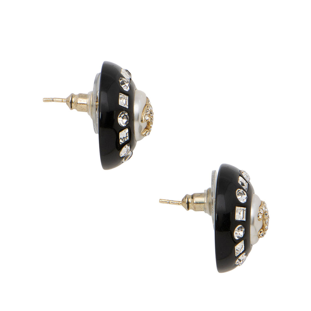 Chanel Crystal CC Earrings