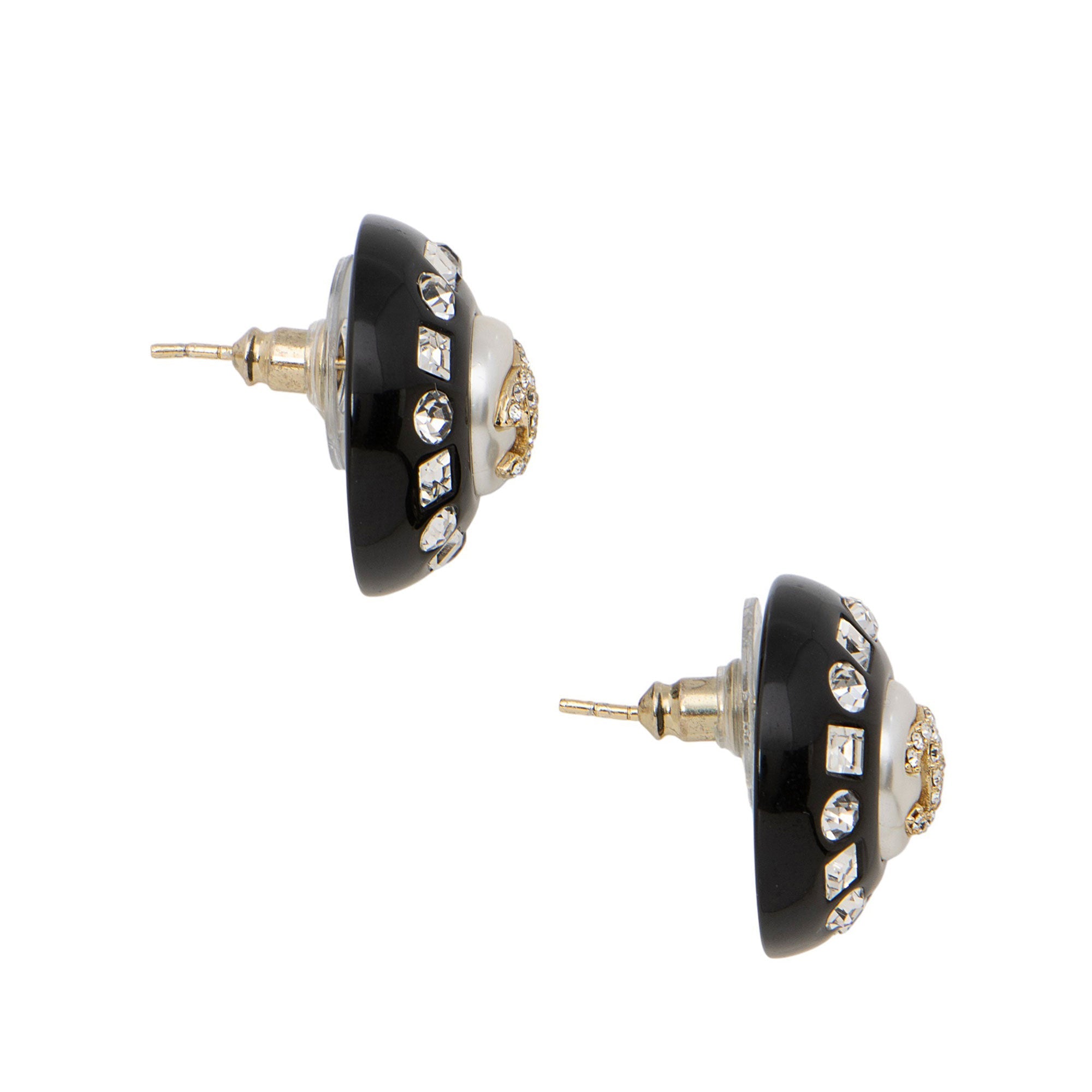 Chanel Crystal CC Earrings