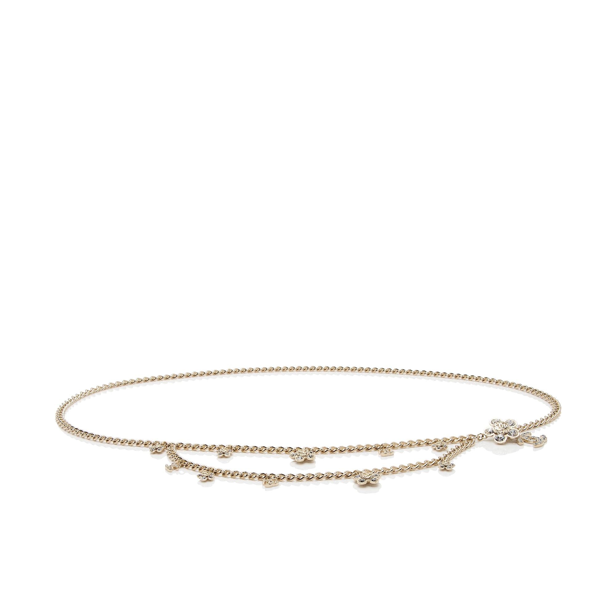 Chanel Crystal CC Flower Chain Belt - Size OS (SHF-ahFxQv)