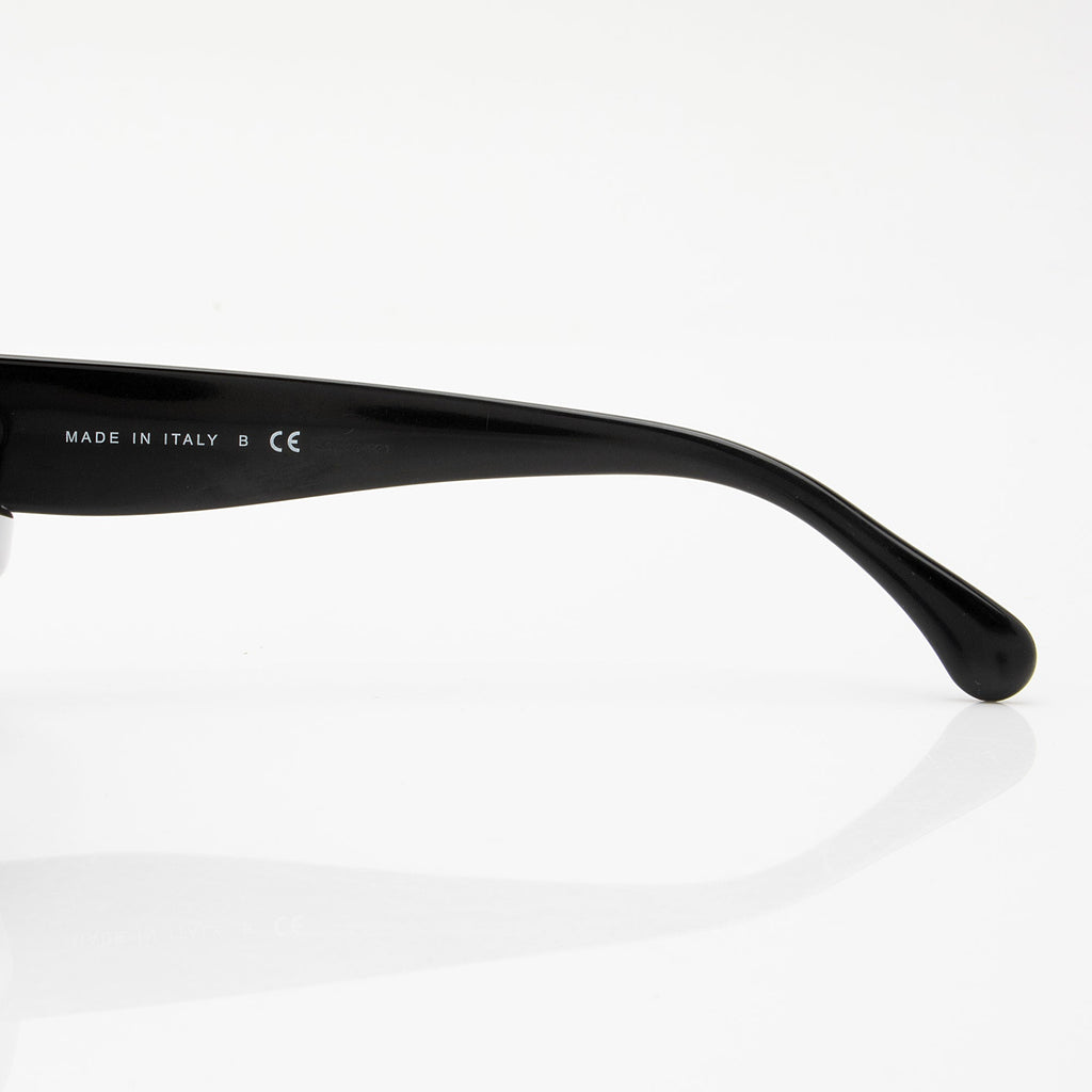 Chanel Crystal CC Oval Sunglasses (SHF-oOSxqG)
