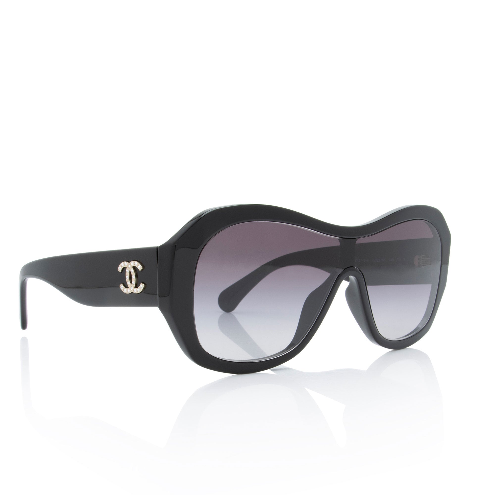 Chanel Crystal CC Shield Sunglasses