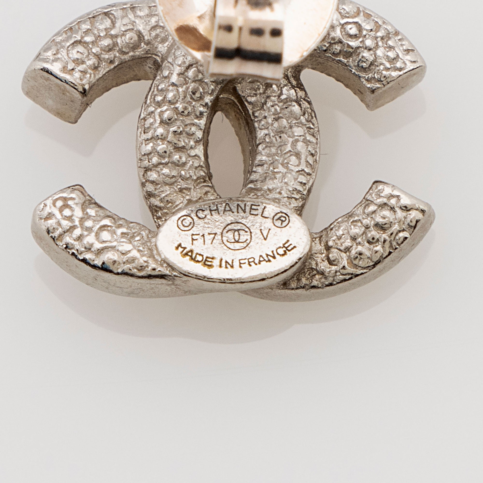 Chanel Crystal CC Stud Earrings