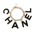 Chanel Crystal Logo Charm Bracelet