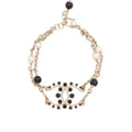 Chanel Crystal Pearl CC Bracelet (SHF-I2oyw1)