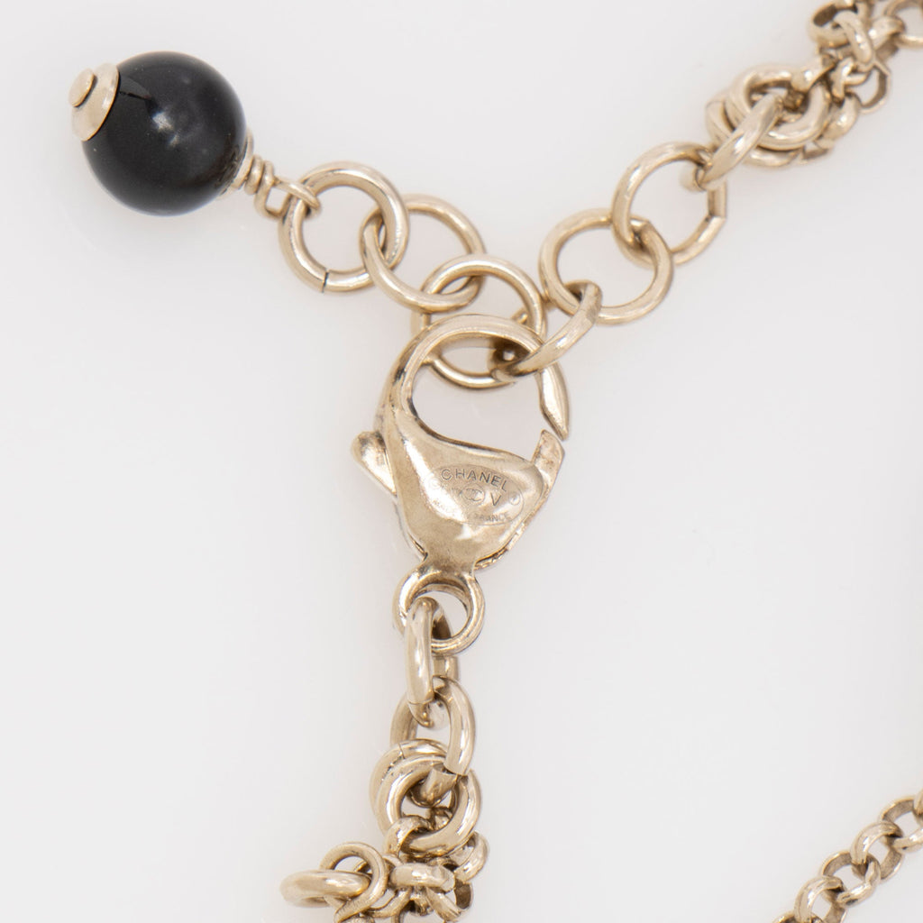Chanel Crystal Pearl CC Bracelet (SHF-I2oyw1)