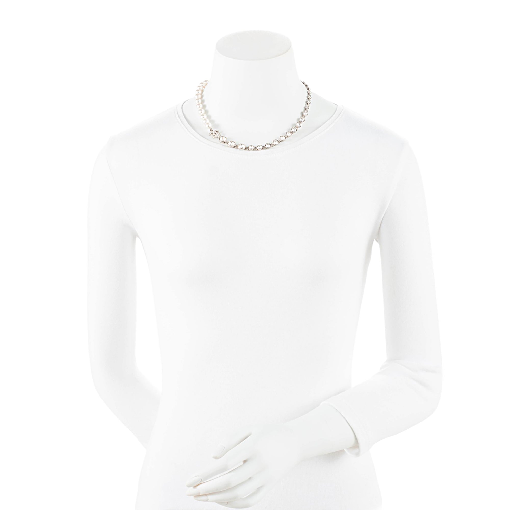Chanel Crystal Pearl CC Choker