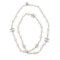 Chanel Crystal Pearl CC Long Necklace (SHF-oKOF4P)