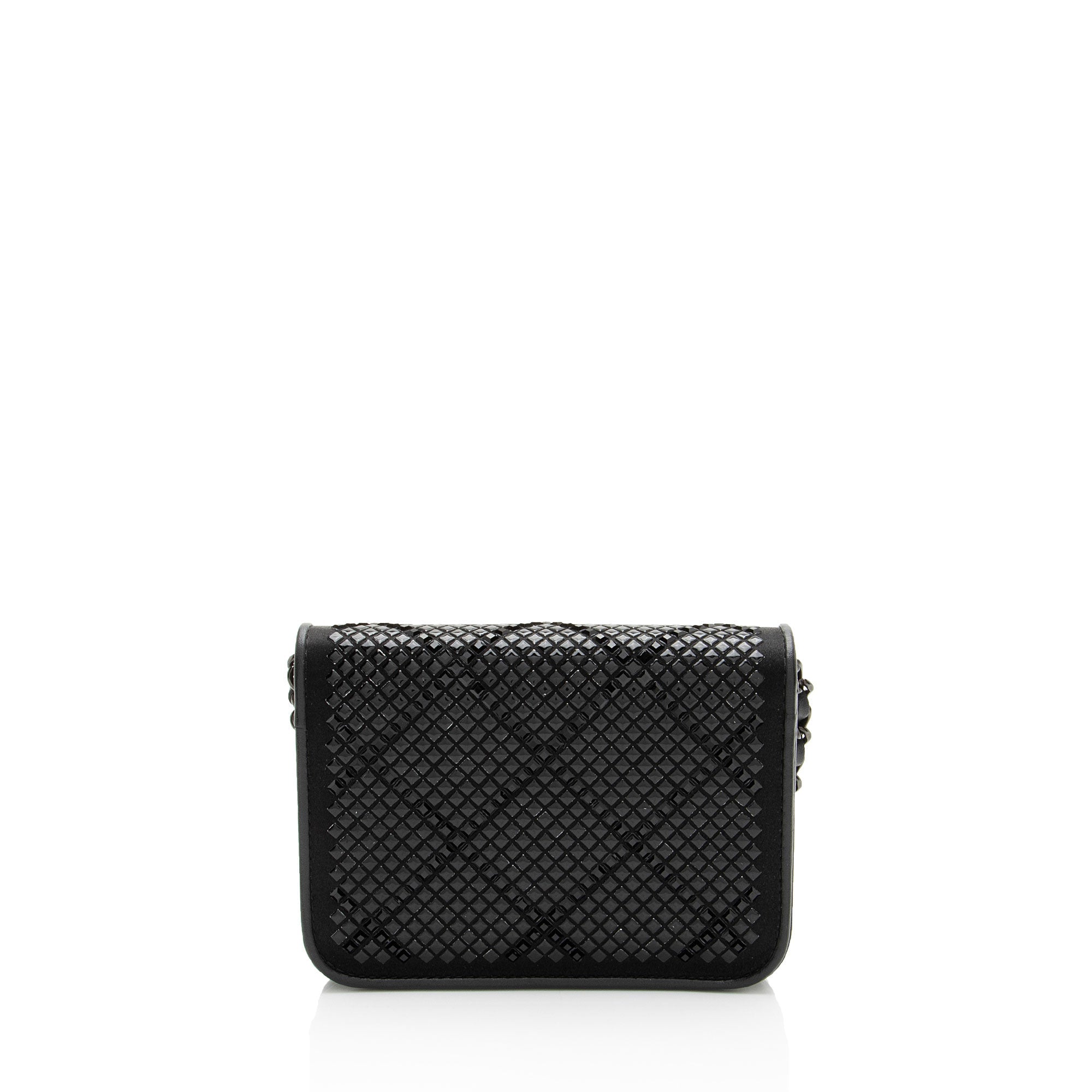 Chanel Crystal Satin Mini Chain Crossbody