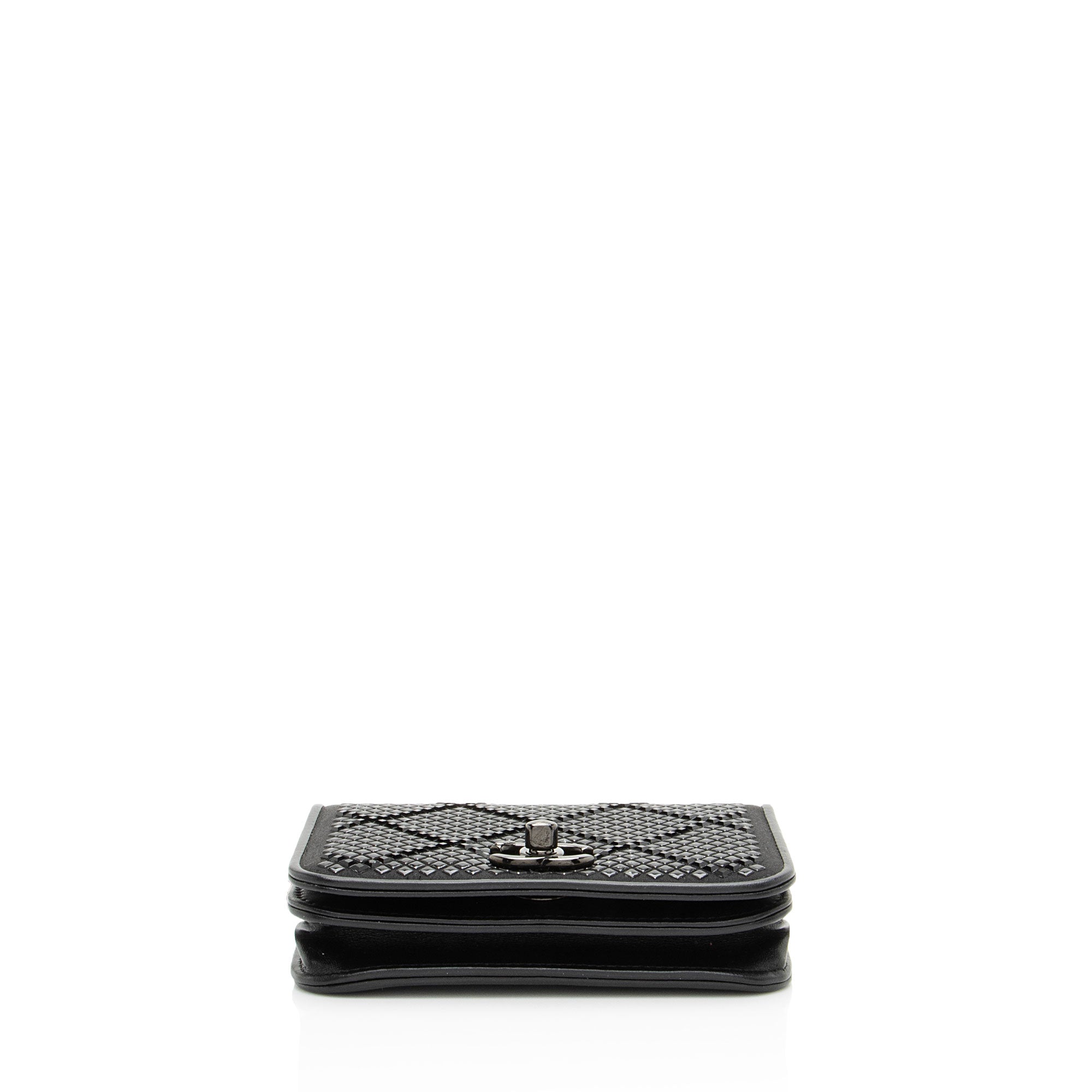 Chanel Crystal Satin Mini Chain Crossbody