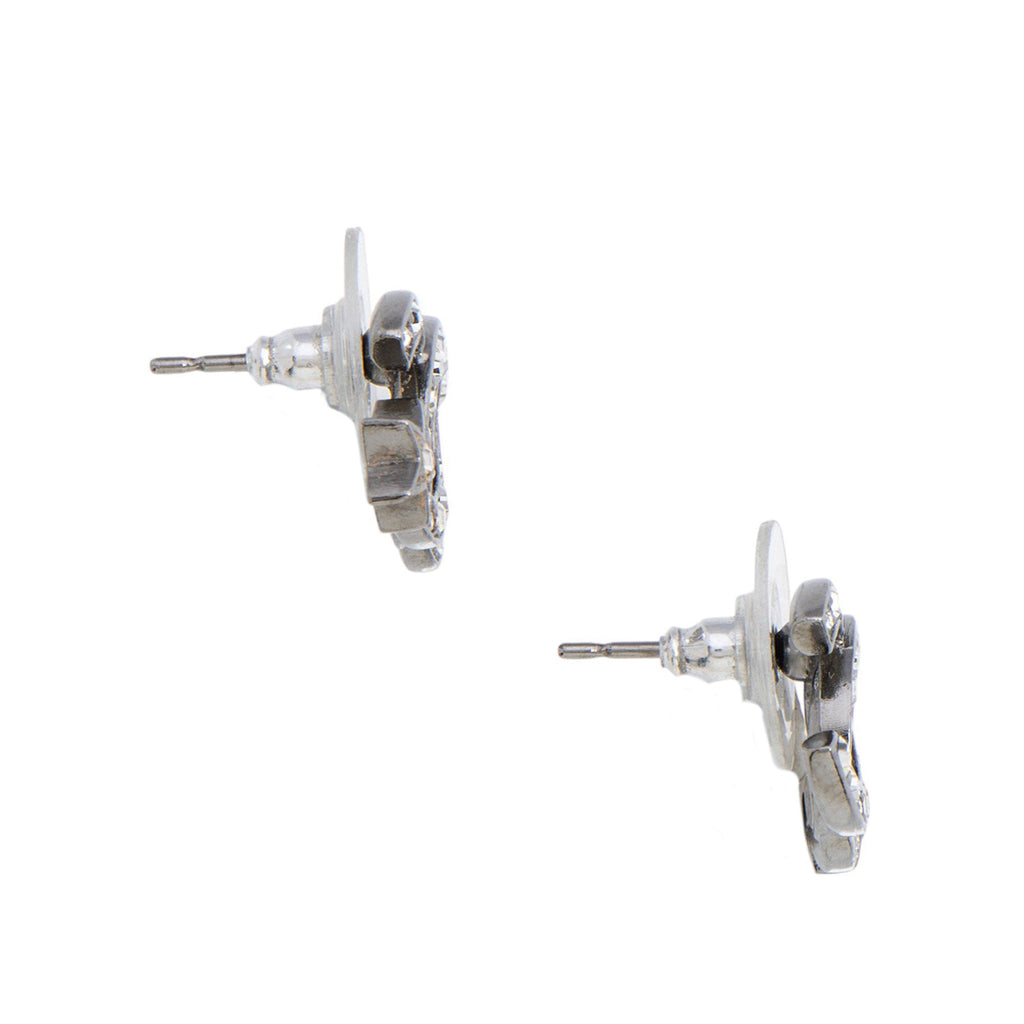 Chanel Crystal Star CC Stud Earrings (SHF-dkIPLL)