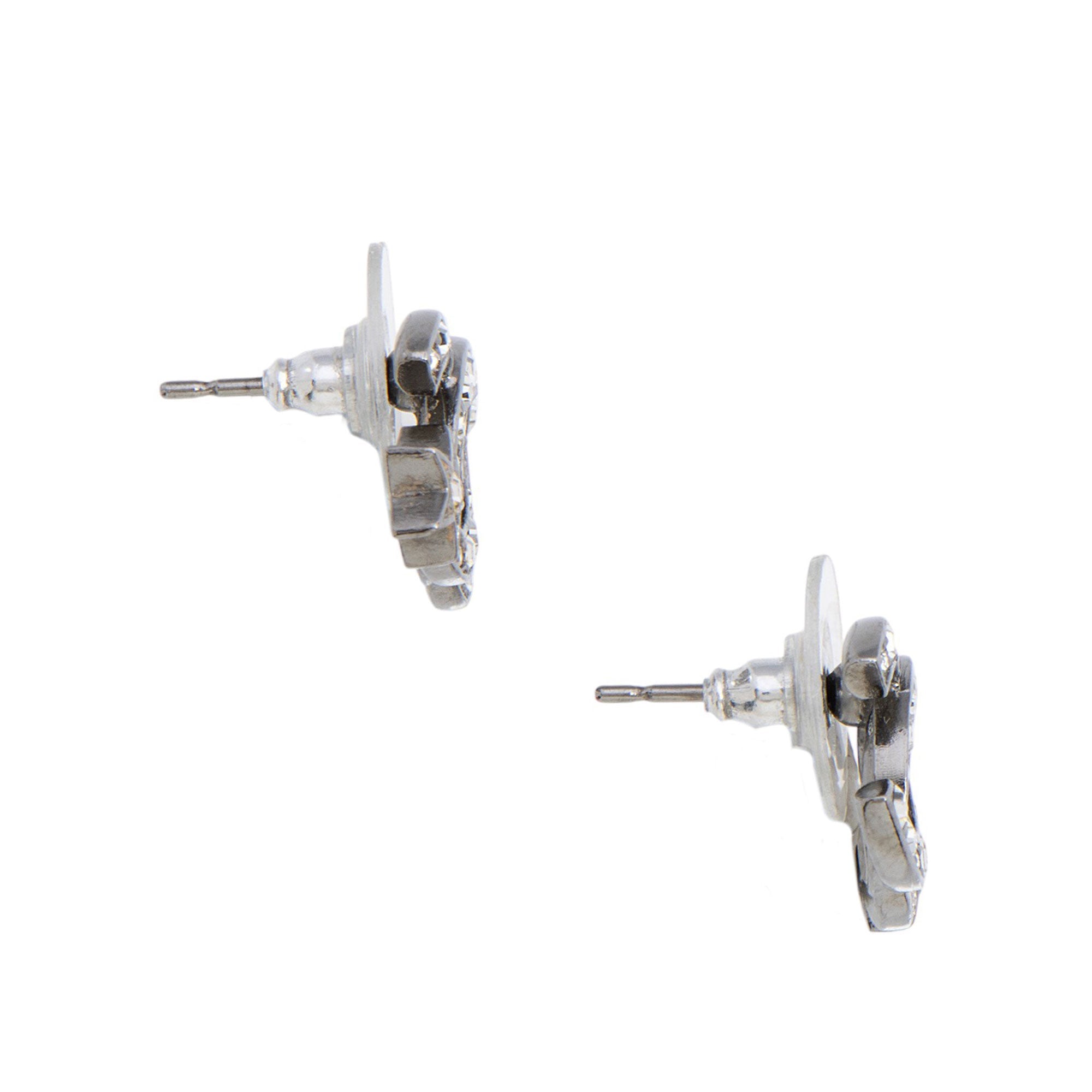 Chanel Crystal Star CC Stud Earrings (SHF-dkIPLL)