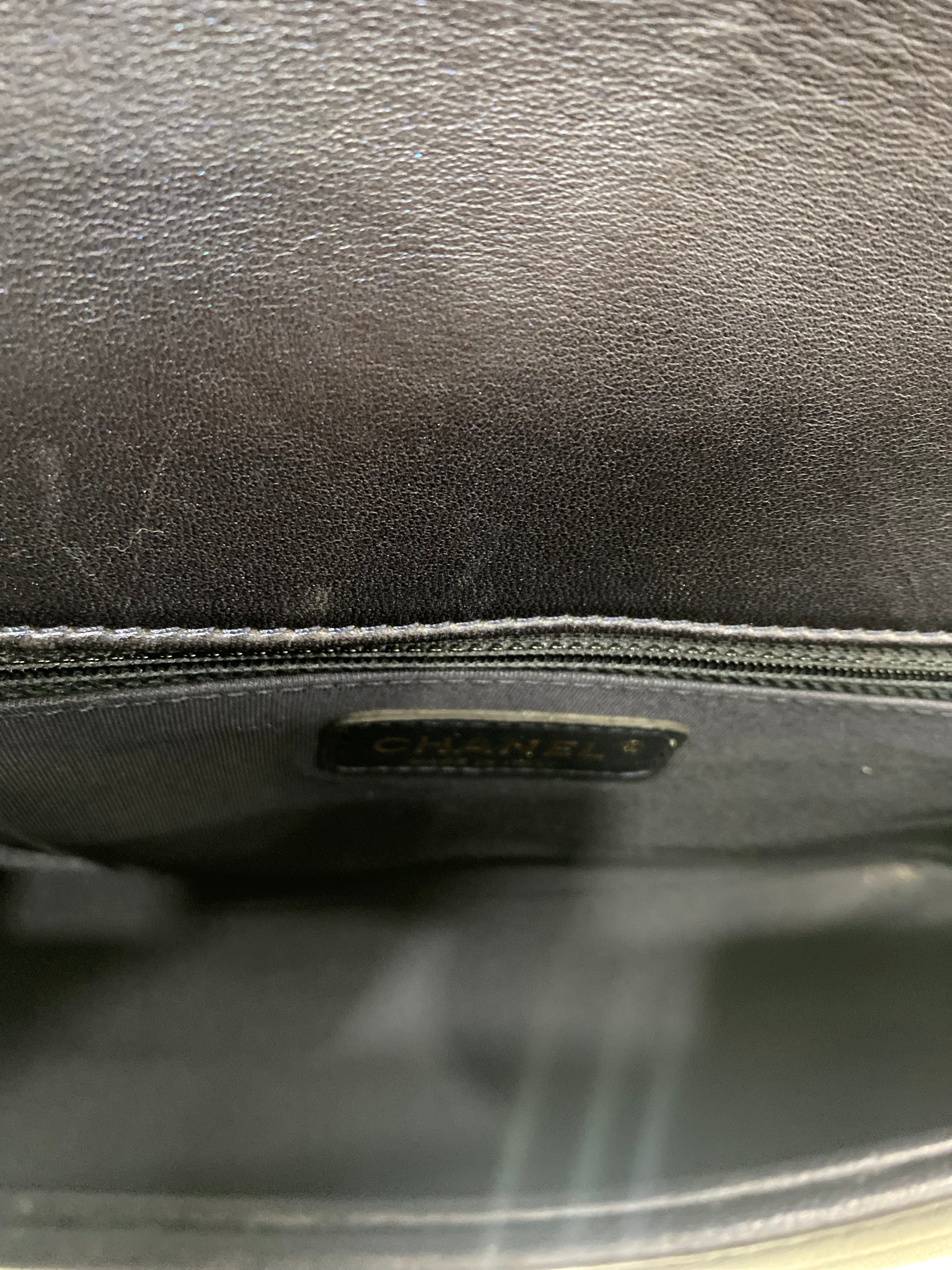 CHANEL CUBE EMBOSSED LAMBSKIN NEW MEDIUM BOY BAG