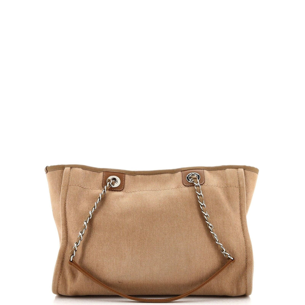 CHANEL CC DEAUVILLE CC CANVAS TOTE BAG