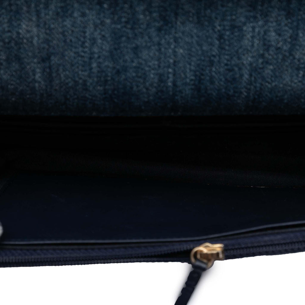 Chanel Denim 19 Flap Wallet On Chain