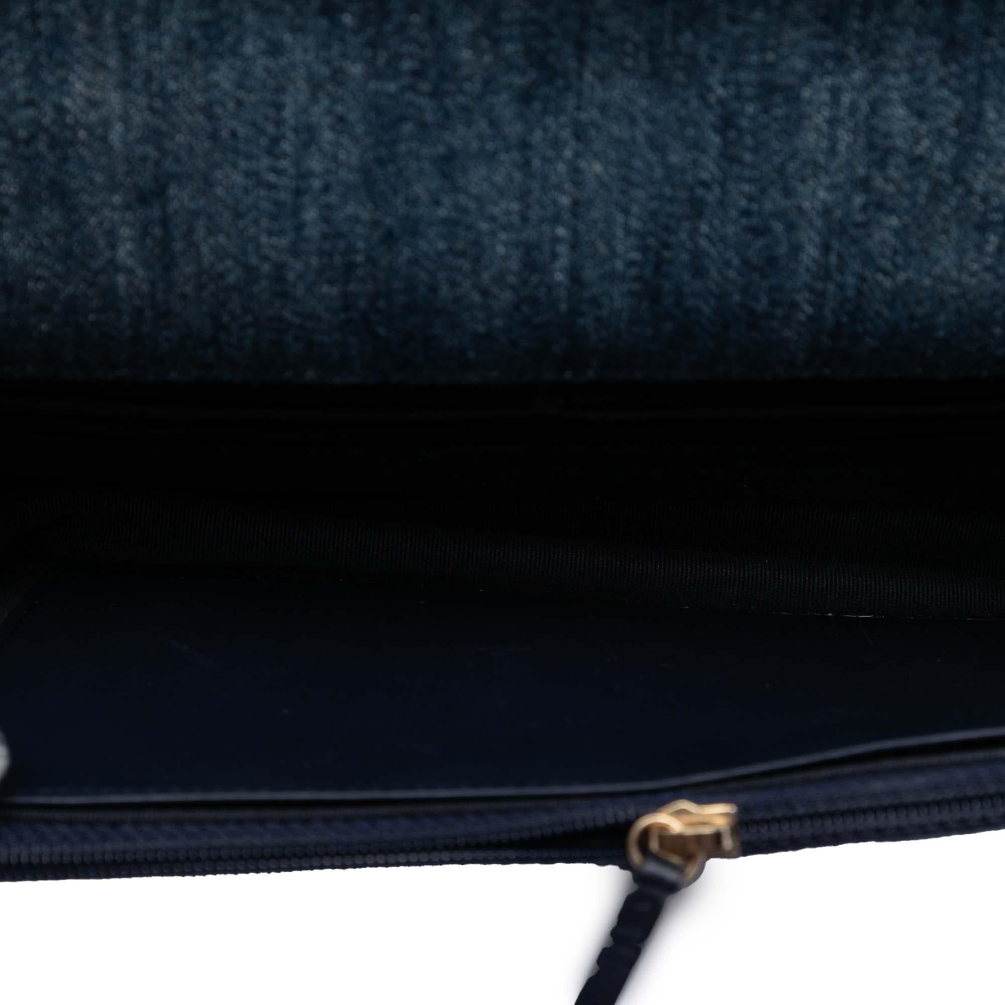 Chanel Denim 19 Flap Wallet On Chain