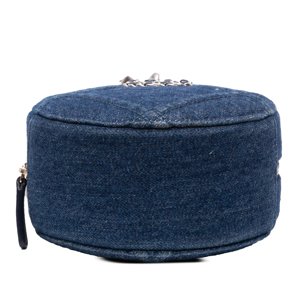 Chanel Denim 19 Round Clutch with Chain