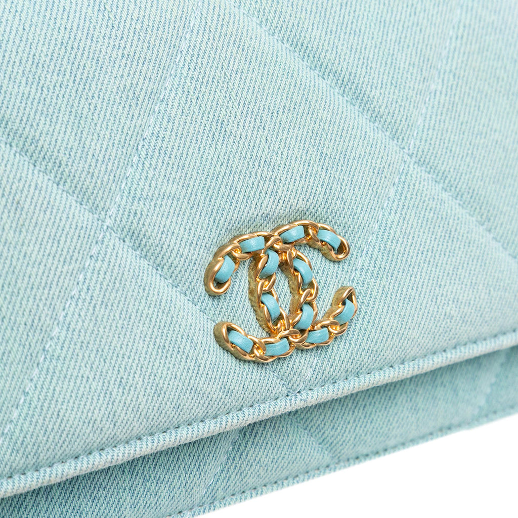 Chanel Denim 19 Wallet on Chain