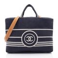 Chanel Denim CC Large Shopping Tote