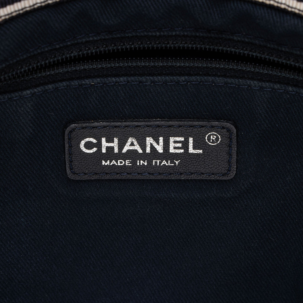 Chanel Denim CC Large Shopping Tote