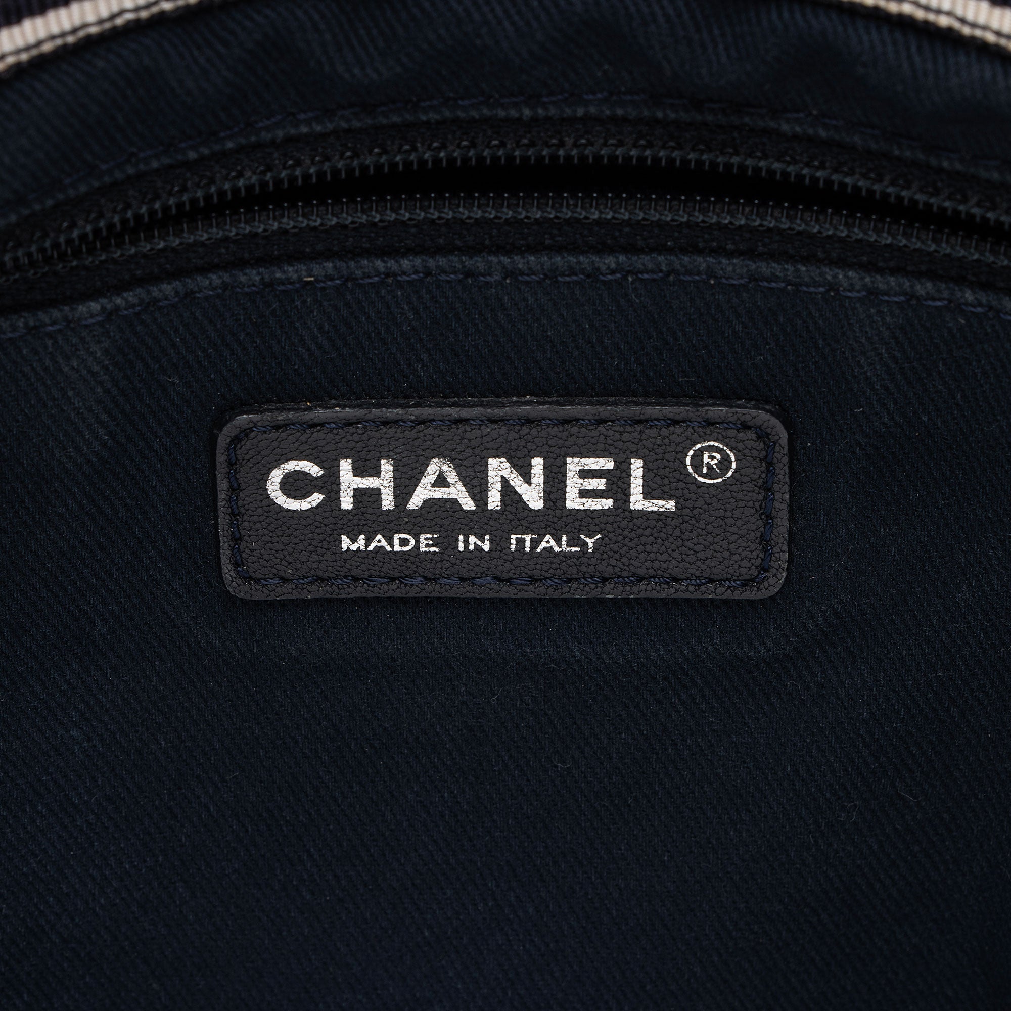 Chanel Denim CC Large Shopping Tote