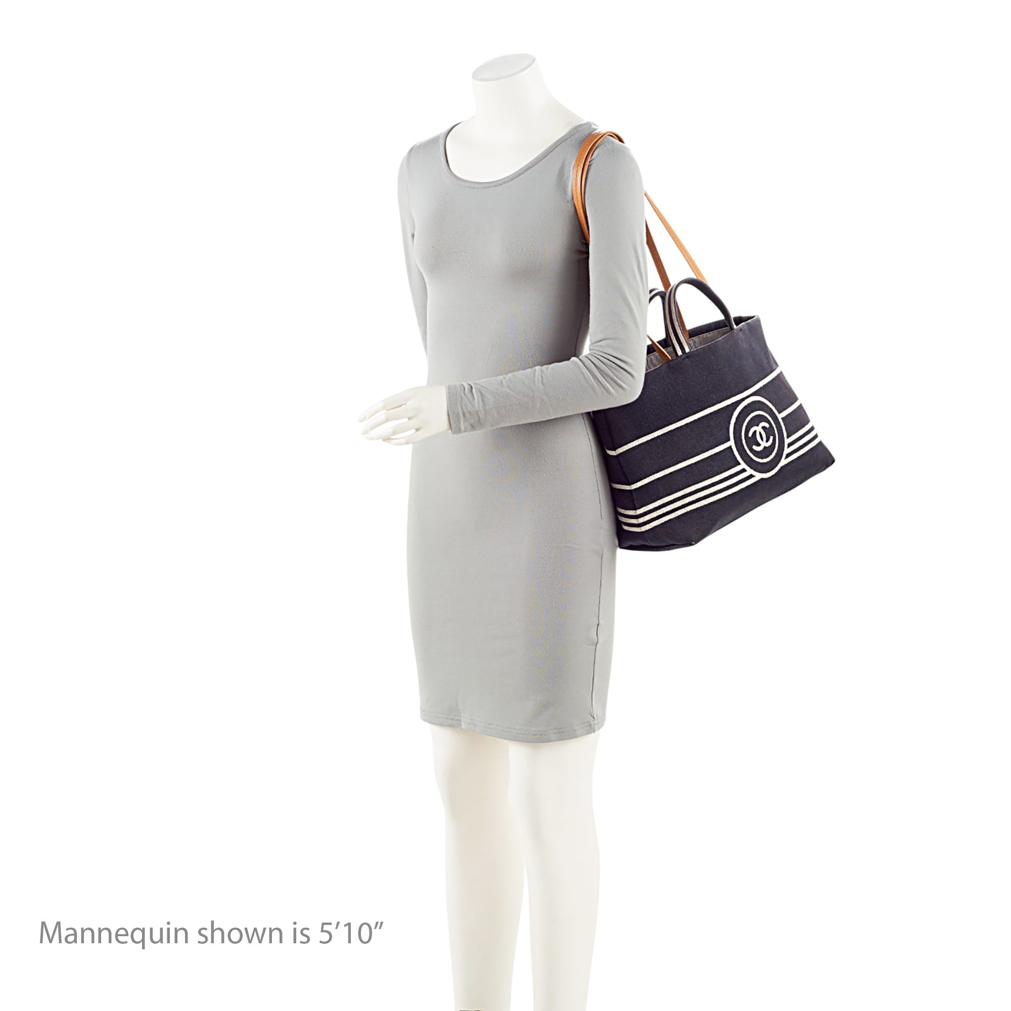 Chanel Denim CC Large Shopping Tote
