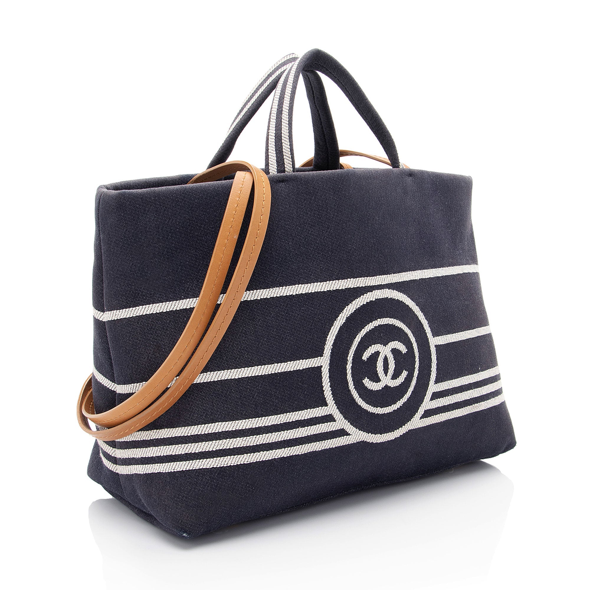 Chanel Denim CC Large Shopping Tote