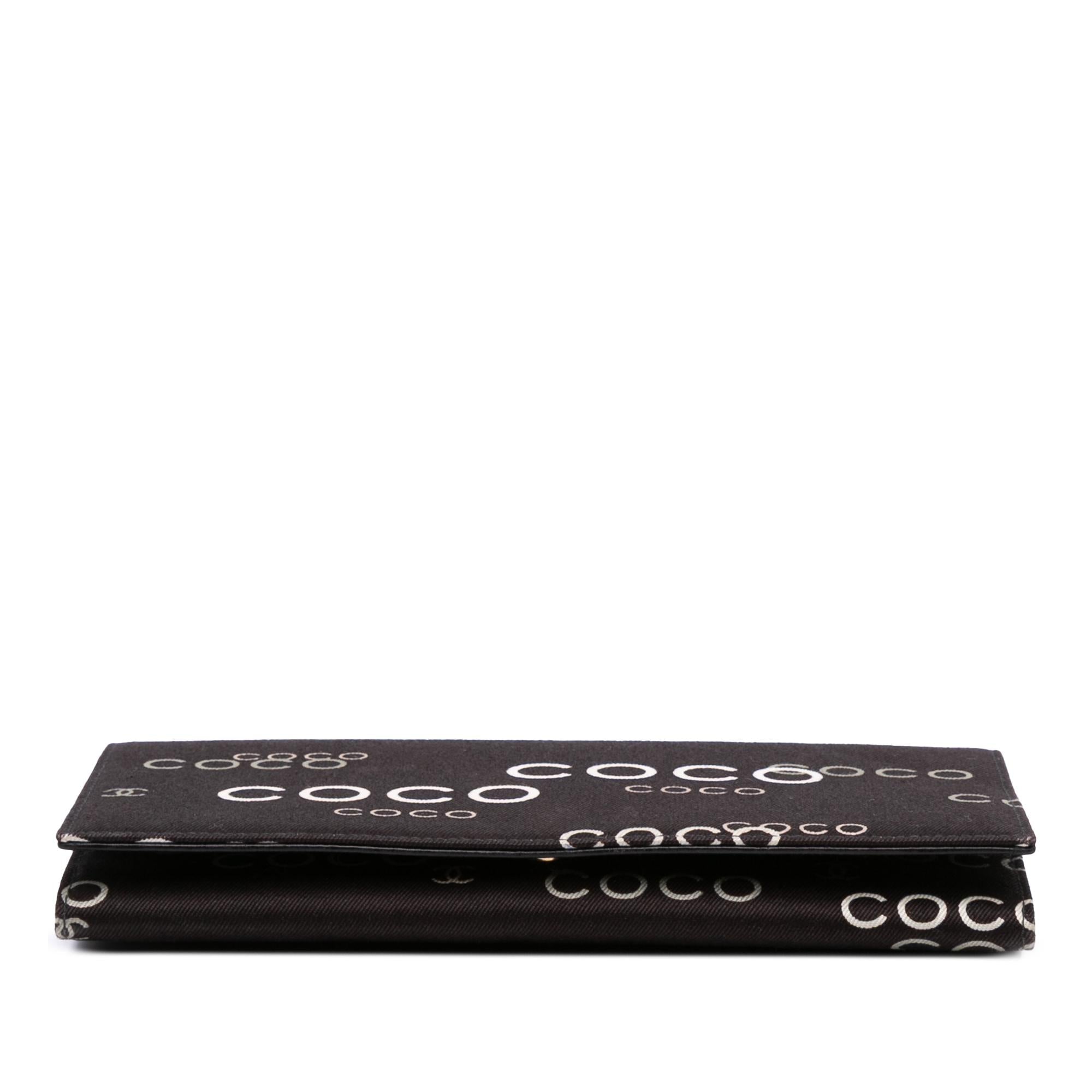 Chanel Denim Coco Flap Wallet