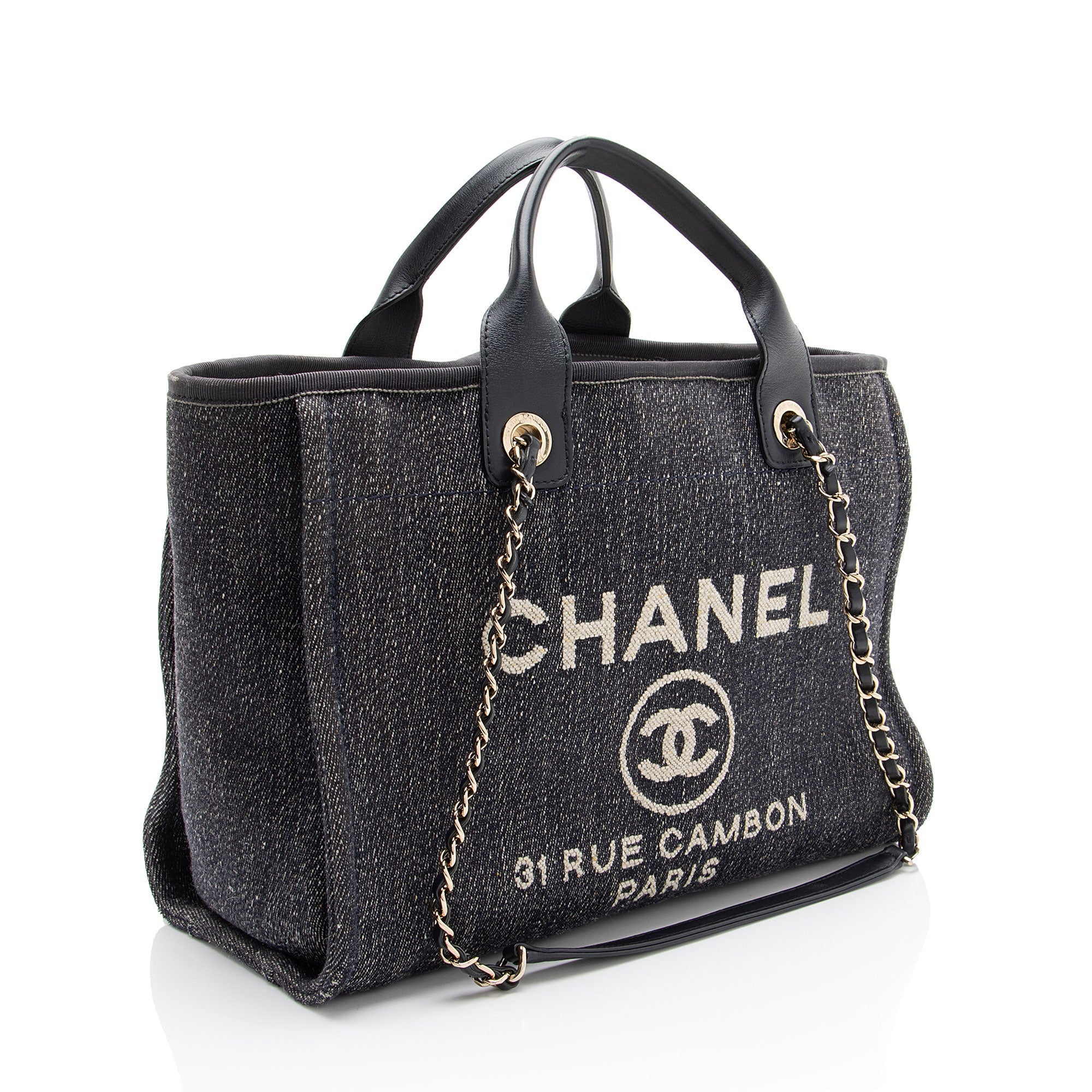 Chanel Denim Deauville Small Tote