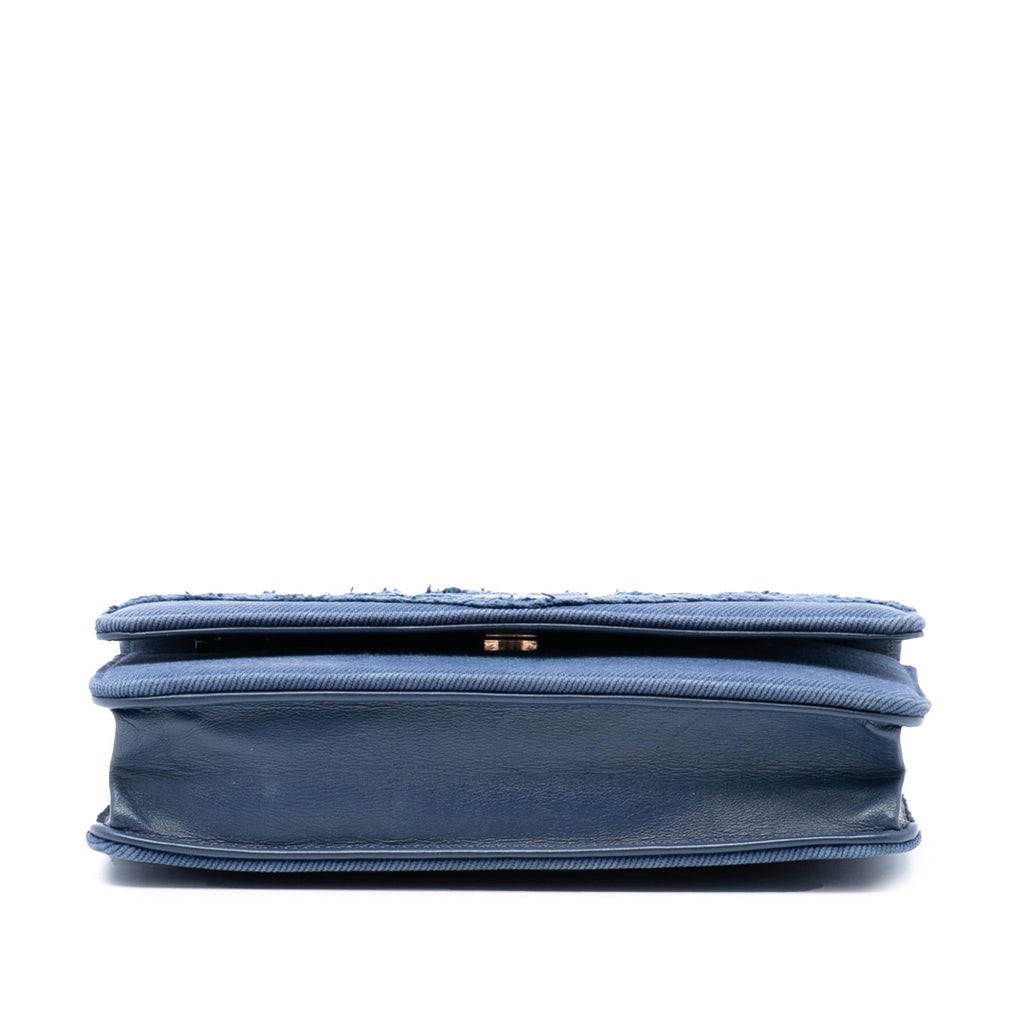 Chanel Denim Fringe Coco Wallet On Chain