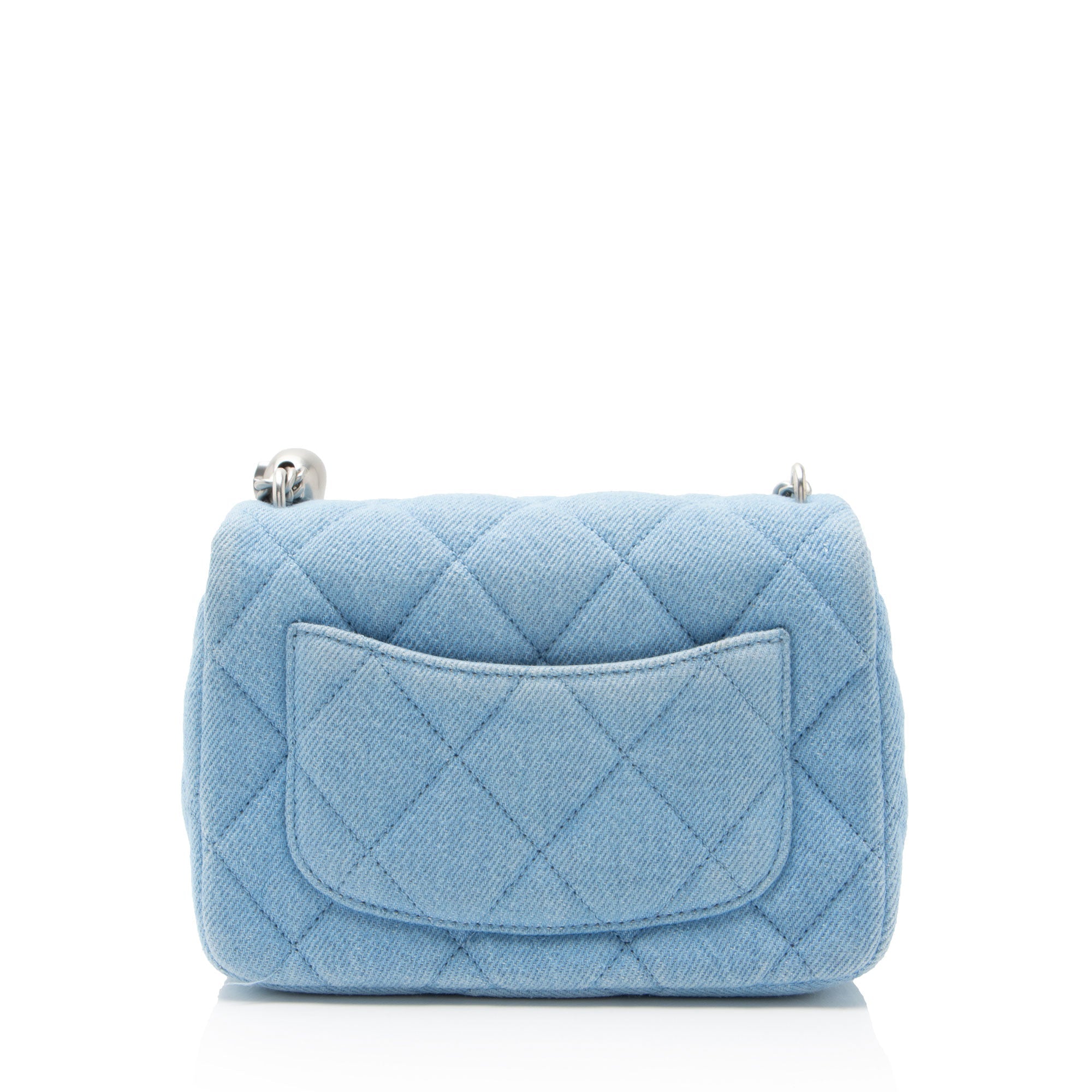 Chanel Denim Sweet Heart Square Mini Flap